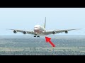 A380 Emergency Landing Missing Landing Gear | X-Plane 11