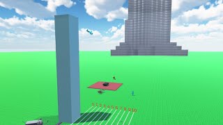 20mの高さから立ち幅跳びしたら、、、【物理エンジン】