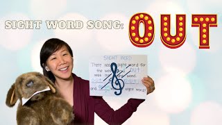 Sight Word Song - out | Introducing Sight Words with BINGO