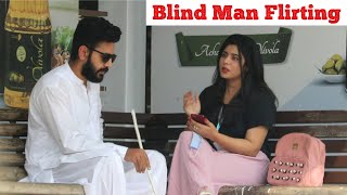 Blind Man Picking Up Cute Girl At Bus Station | Haris Awan
