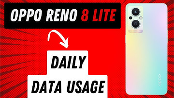 Oppo Reno 8 Lite Check Daily data Usage ||  Check data usage
