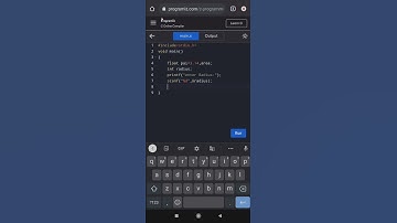 how to find area of Circle using C programming language||#codingshorts#amitanshu