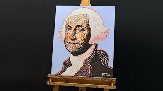 Painting George Washington In Pop Art