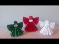 Anjinho de Papel 3D Para Decoração de Natal!