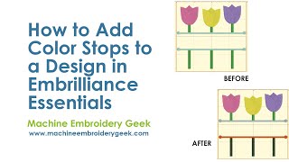 Celebrity How to add color stops to an embroidery design in Embrilliance Essentials to edit parts of an object Profile