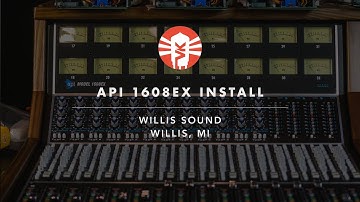 Vintage King Installs API 1608EX At Willis Sound