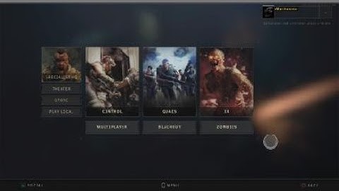 Call of Duty: Black Ops 4 - All Menu Modes