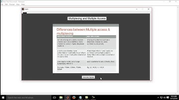 Difference between multiplexing and multiple access