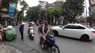 Trying to understand incomprehensible Hanoi traffic, Vietnam 2019