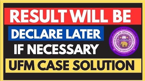 DU SOL UFM CASE RESULT UPDATE 1ST 3RD 5TH SEMESTER DEC 2024 SESSION | SOL CHEATING CASES RESULT
