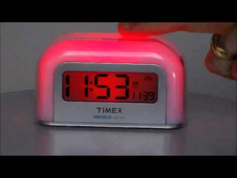 Timex T105w Color Changing Alarm Clock, Timex Alarm Clocks