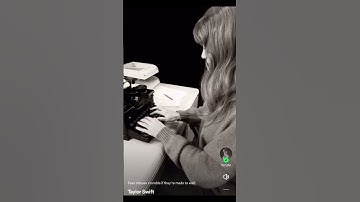 Taylor Swift Has Posted This Video on Spotify With A New lyric