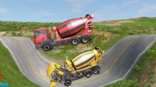 Truck Man TGS | Cars Vs Potholes #124- BeamNG.Drive - Beamng 4 Crash