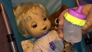 Baby Alive Doll Beatrix goes on a Park Outing and gets Poop Emoji Pillow