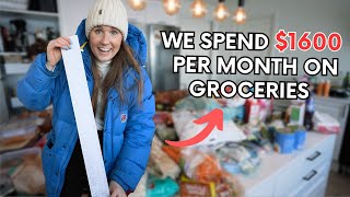 We now spend $1600 per month on FOOD | Our biggest grocery shop EVER!