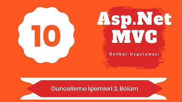10- Asp.Net MVC  ile Örnek Uygulama (Rehber Uygulaması)