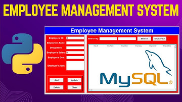 Python Projects: Tkinter GUI Employee Management  with Mysql Tutorial  1/2