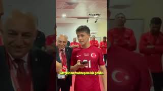 Cumhurbaşkanı Erdoğan, Galler maçı sonrası Arda Güler'i telefonla tebrik ediyor.#futbol #millitakım