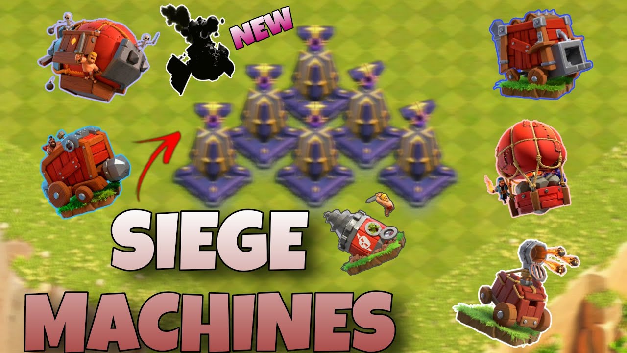 6 Siege Machines 🆚 6 Monolith [New Machine] COC YouTube
