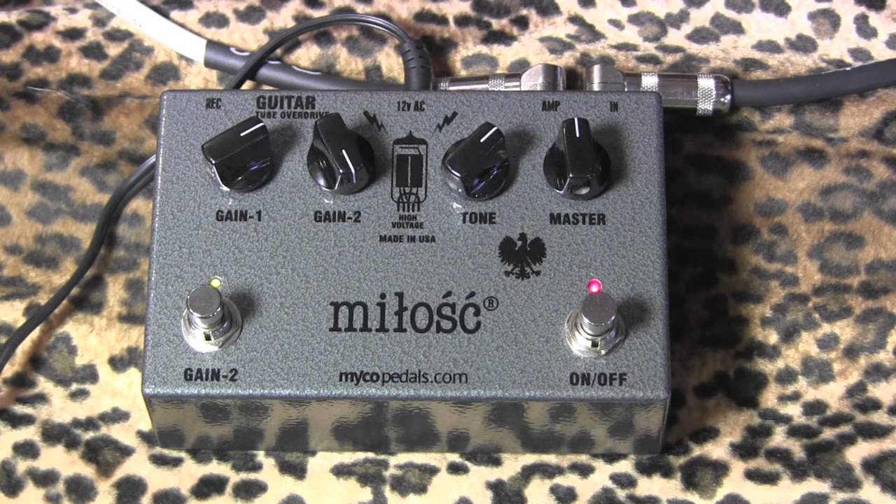 Myco Pedals MILOSC tube overdrive demo with Gibson SG & clean/dirty