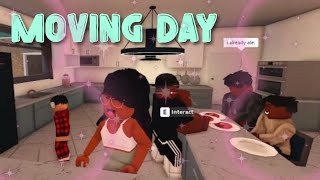 Moving Day Routine ~w/Voice~|Bloxburg Family Roleplay|