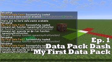 Minecraft Data Pack Dash Ep. 1 - 1.21.7–1.21.10 Setup (NEW folder names) | pack.mcmeta and functions