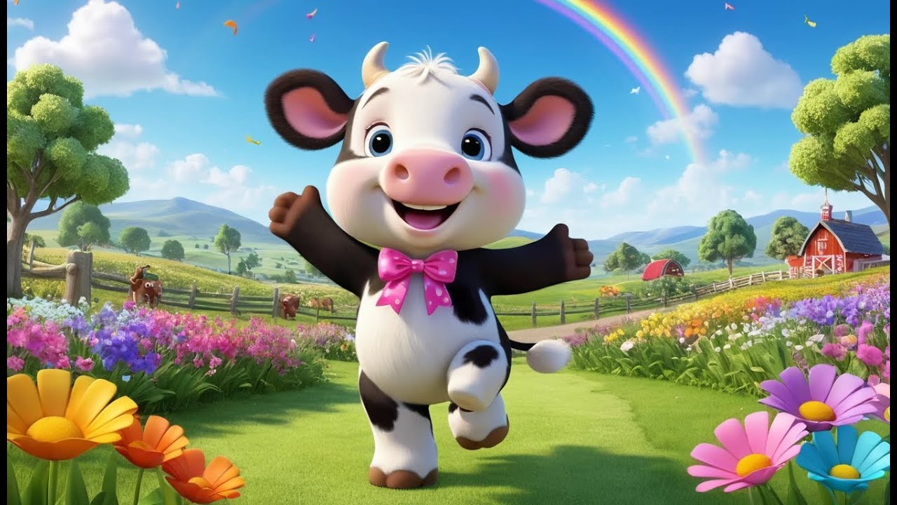 Baby Cow Says Moo Moo Moo | Fun Cow Song for Kids | Mooing Baby Cow Nursery Rhyme for Toddlers