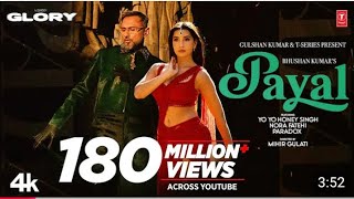 PAYAL SONG (Official Video):YO YO HONEY SINGH l NORA FATEHI l PARADOX l GLORY l UJJWAL MANI