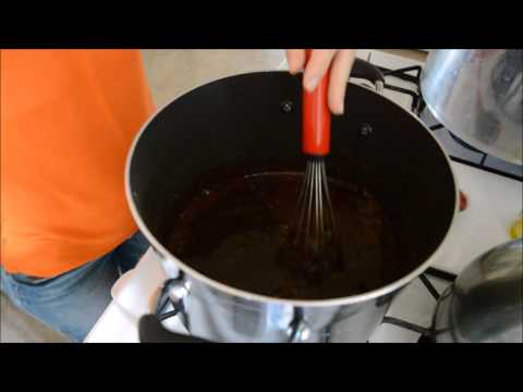 Making and Canning Chocolate Sauce