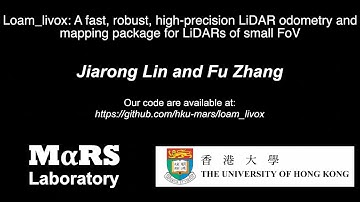 Loam_livox:A fast, robust, high-precision LiDAR odometry and mapping package for LiDARs of small FoV