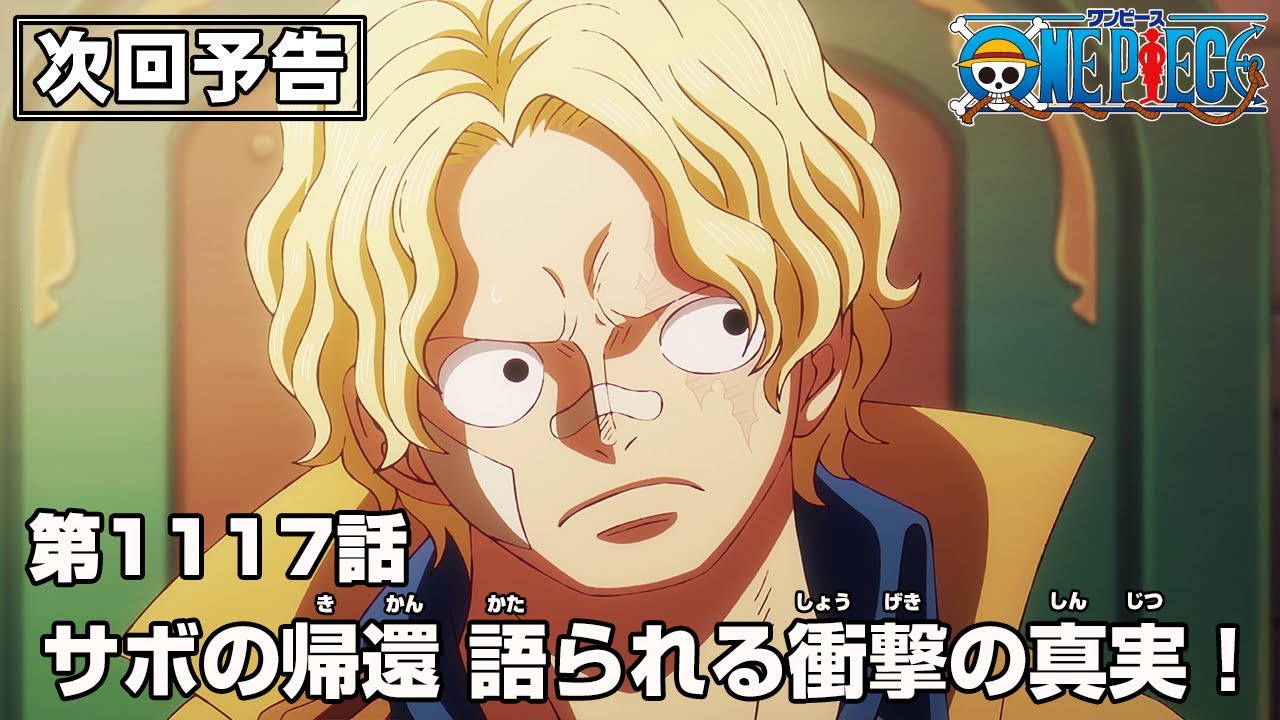 アニメ『ワンピース』最新話（1117話）“サボの帰還 語られる衝撃の真実