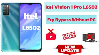 Itel Vision 1 Pro l6502 Frp Bypass Without Pc