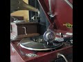 川田 義雄 と ミルク・ブラザーズ ♪地球の上に朝が來る♪(下)1940年 78rpm record. Columbia Model No G ー 241 phonograph