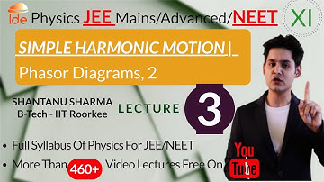 SIMPLE HARMONIC MOTION |Lec-3|  Phasor Diagrams, 2  |Physics for IIT-JEE/NEET