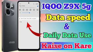 IQOO Z9x 5g Daily Data Use And Data Speed Setting Kaise On Kare // How To Network Setting IQOO Z9X