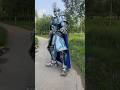 Biggest COSPLAY ever 😍 #cosplay # #ironman #public #robot
