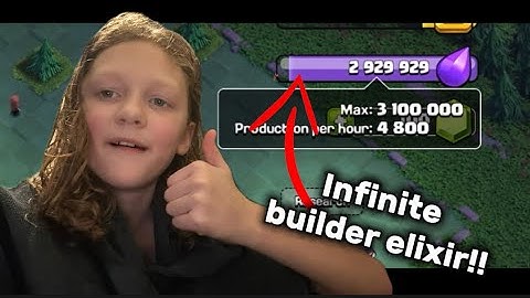 How to get infinite builder elixir in clash of clans