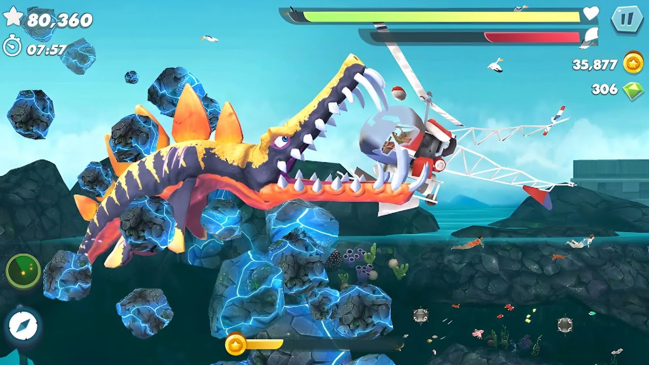 Hungry Shark Evolution | Mega Shark Unlocked 😱 Best Gameplay