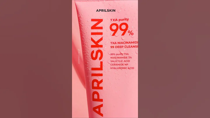 APRILSKIN TXA Niacinamide 99 Pore Care Pink Bubble Gum Deep Cleanser #kbeauty #koreanskincare