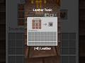 How to CRAFT LEATHER TUNIC! 🛡️ Armor Burst #2 #Minecraft #Shorts