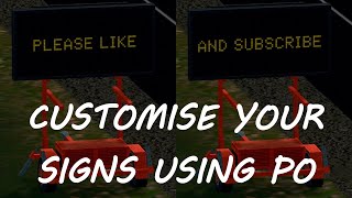 Cities: Skylines - Custom Signs with PO