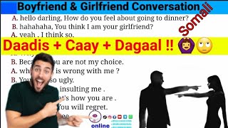 Love Conversation || Kubaro English ka Somali || sheeko xiiso badan || Daadis iyo Caay 🙆‍♀️🙆‍♂️