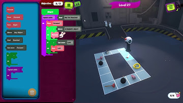 Rabbids Coding level 27 - 3 Stars