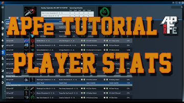 APFe Tutorial - Player Stats