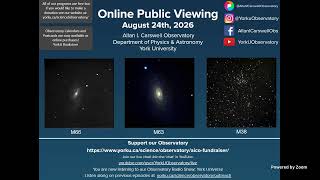 York University, Allan I. Carswell Observatory OPV, August 24th, 2026