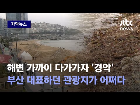 [자막뉴스] 일주일 만에 초토화됐다…부산 바닷가서 벌어진 충격적인 광경 / JTBC News