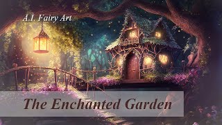 The Enchanted Garden. Fantasy landscape. Anti stress video