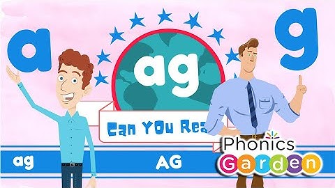 AG | Word Family Jazz | Rhyming Words | Phonics Garden