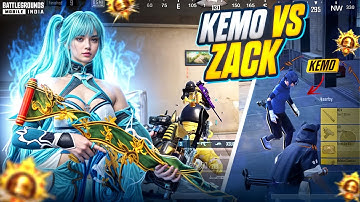 KEMO vs ZACK | Intense Solo vs Squad Clutches In Conqueror Lobby | Conqueror Lobby Gameplay BGMI