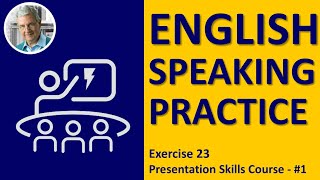 Shadowing English Speaking Practice: #23 | Presentation Skills #1